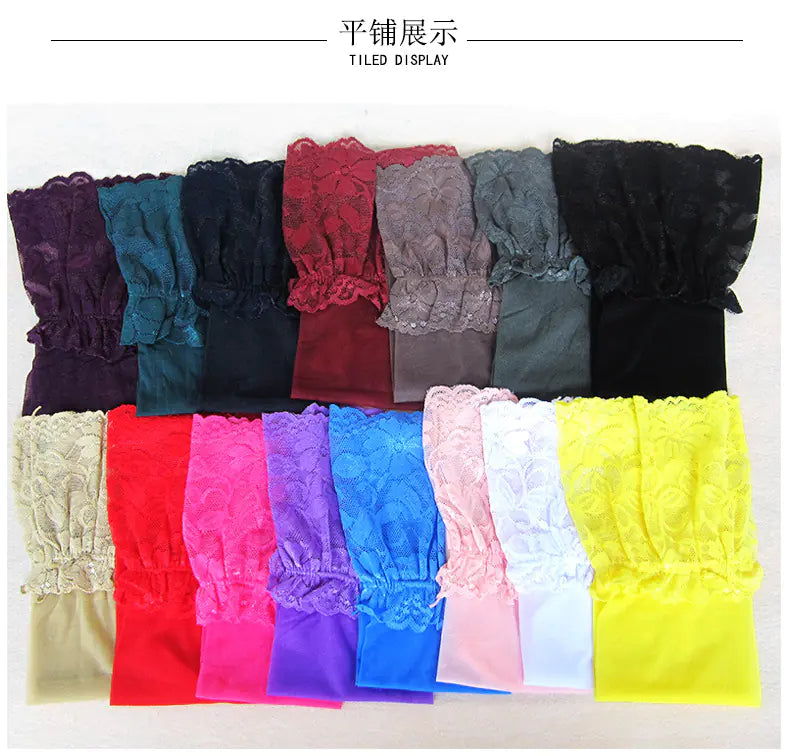 Elegant Lace Sheer Thigh-High Stockings