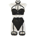 Enchanted 3-Piece Lingerie Set with Open Back