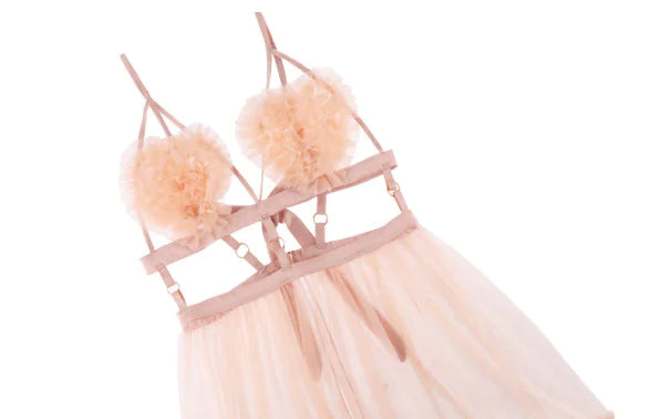 Charming Pink Lace Chemise - Intricate Back