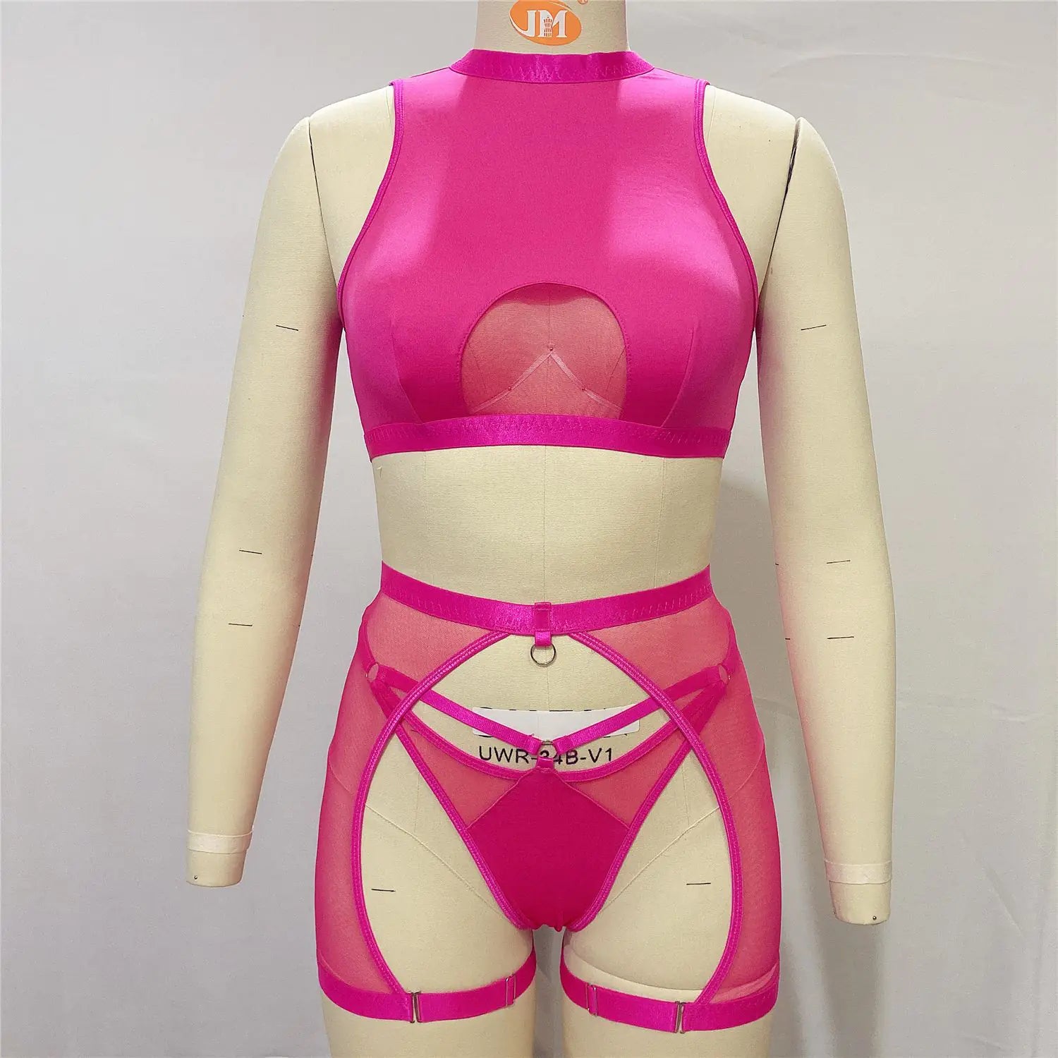 Sleek Black Wireless Lingerie Trio